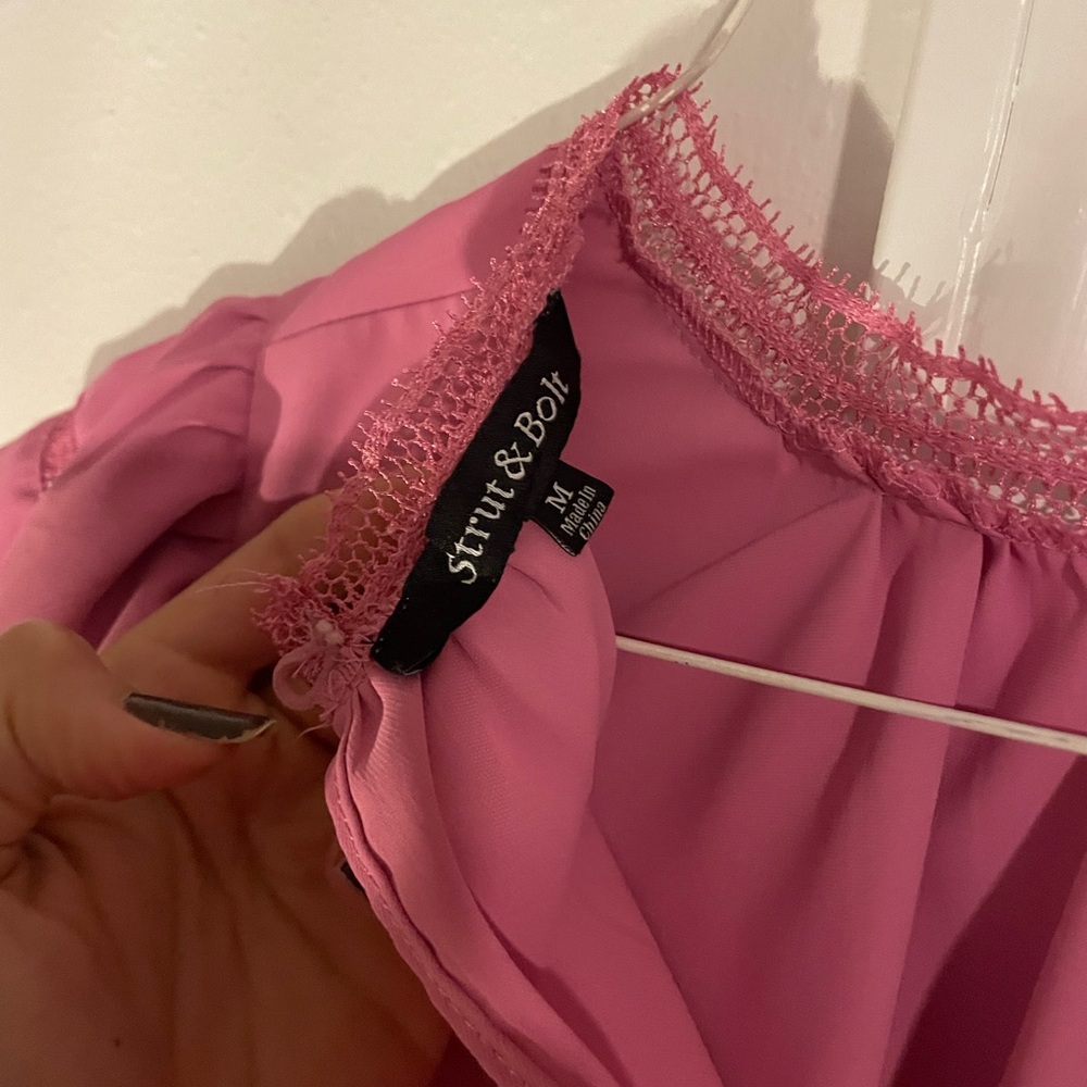 Pink Blouse. Brand: Strut & bolt